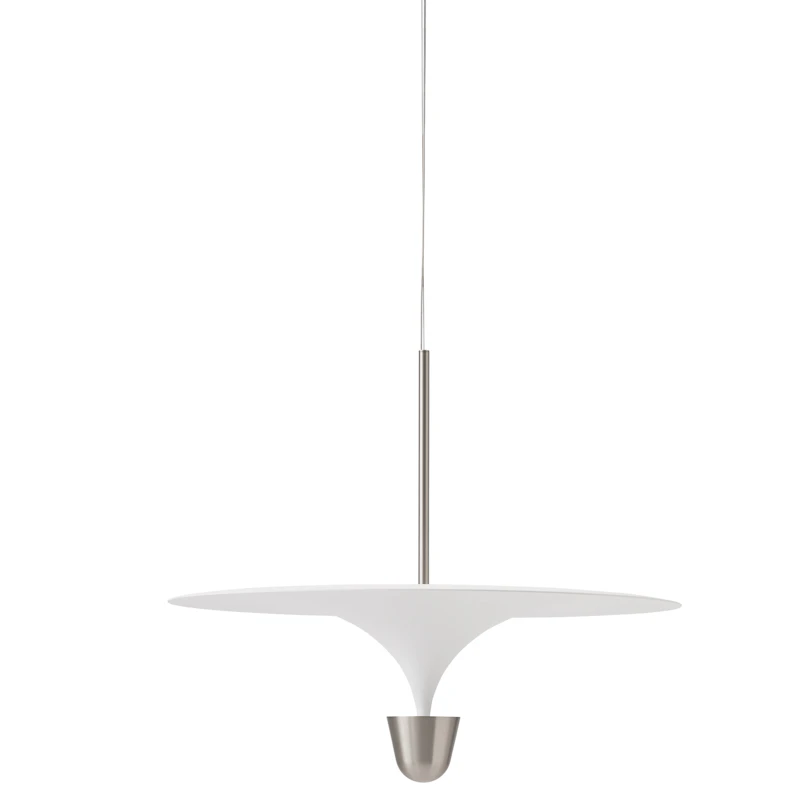 Kantarell Riippuvalaisin 60 cm, Alumiini / Valkoinen
