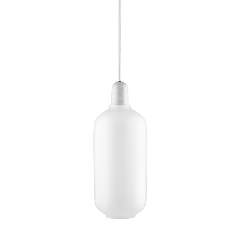 Amp Riippuvalaisin Suuri, Valkoinen/White Marble