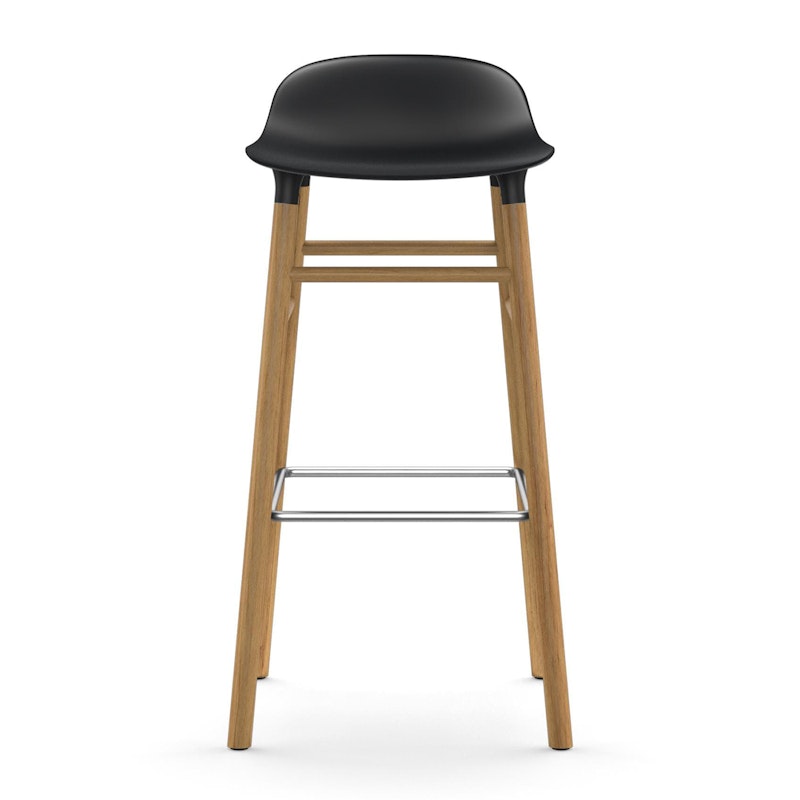Form Baarituoli 75cm, Musta/Tammi