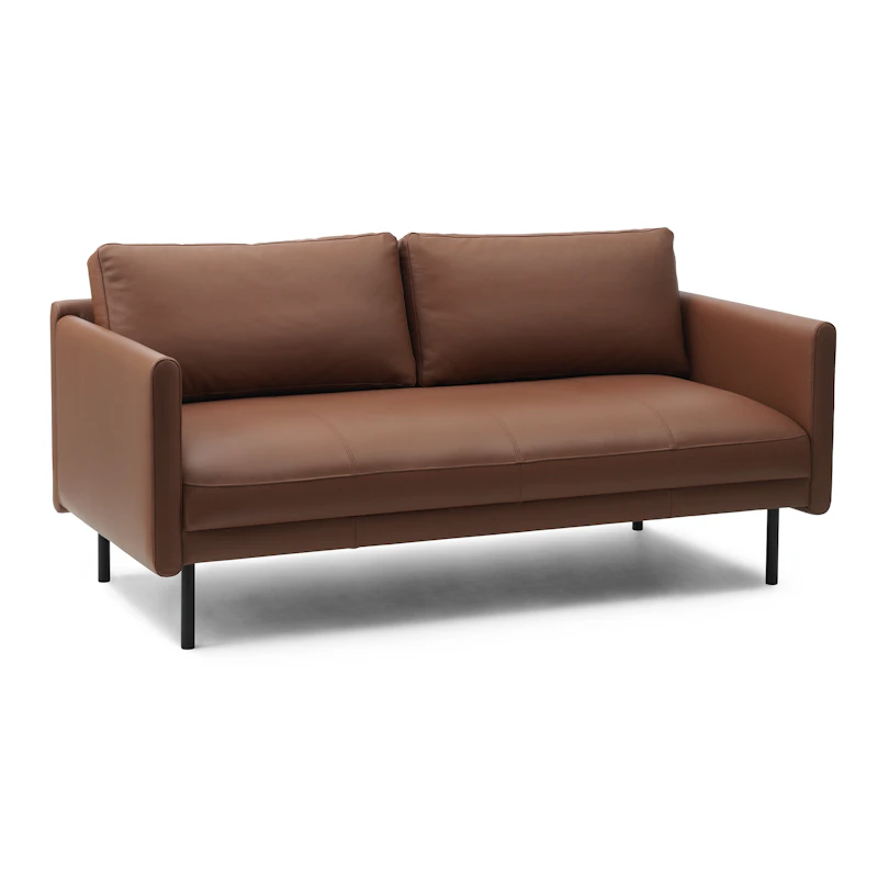 Rar 2-Istuttava Sohva, Omaha Leather Cognac