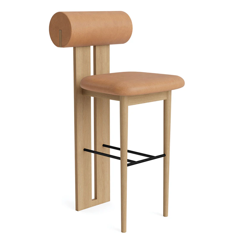 Hippo Bar Stool, Natural