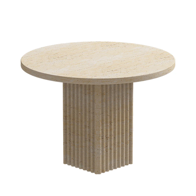 Soho Coffee Table Ø50 cm, Travertine