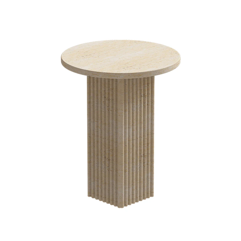 Soho Side Table, Travertine