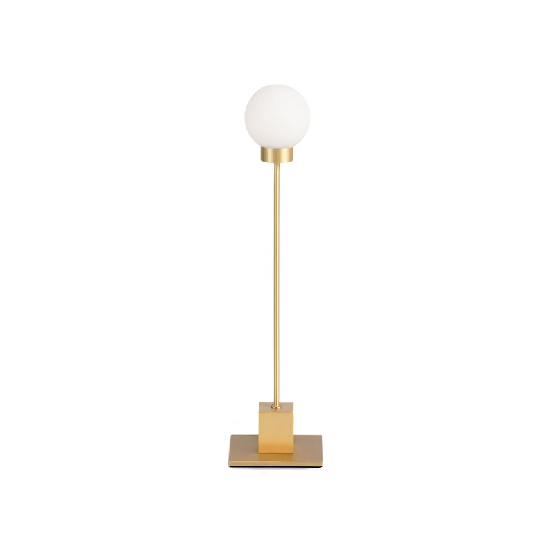 Snowball Table Lamp, Brass