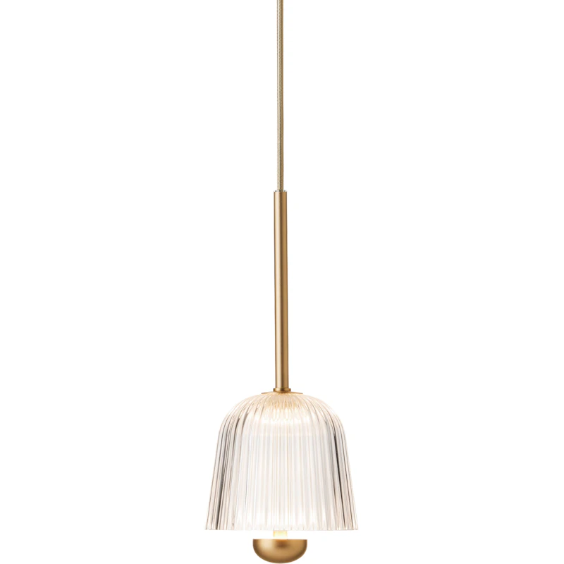 Asteea 1 Riippuvalaisin, Satin Brass / Kirkas