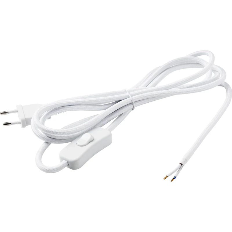 Cable Set With On And Off Switch, White