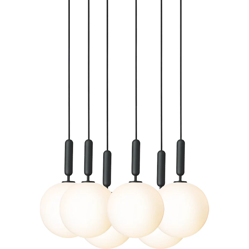 Miira 6 Kattokruunu 470 mm, Rock Grey / Opal