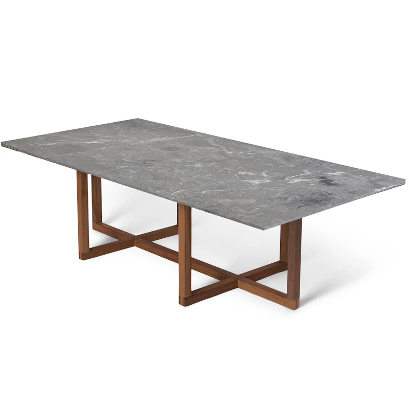 Big Ninety 140x70 Smoked Oak H40, Marble White Sohvapöytä Harmaa