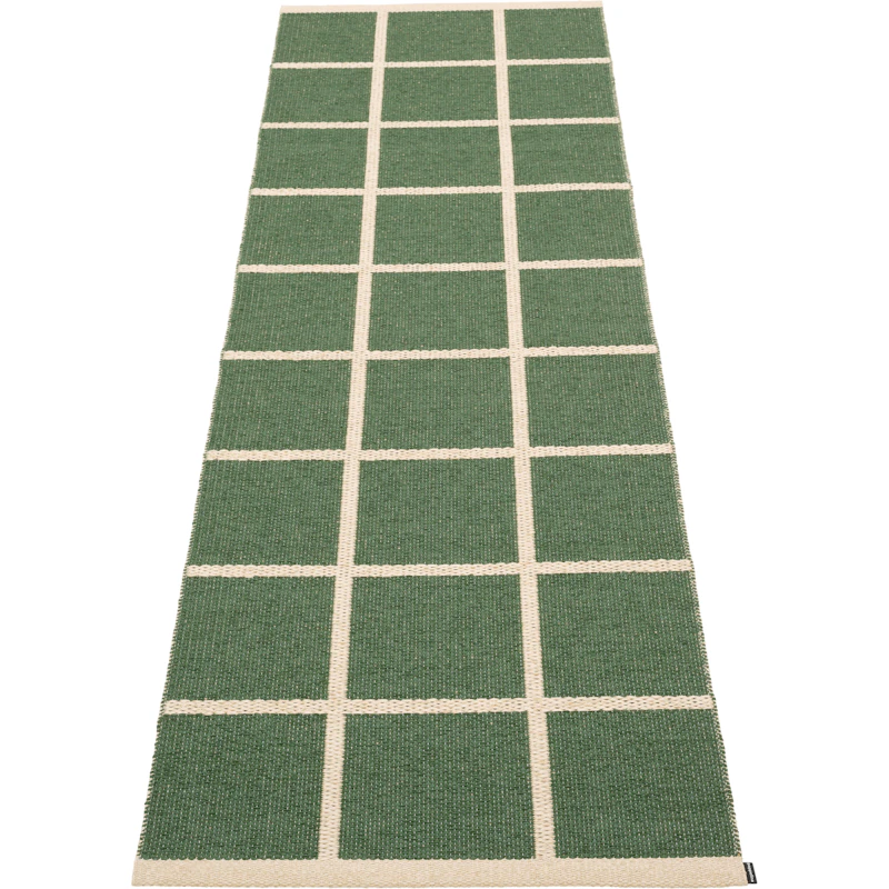 Criss Muovimatto Leaf / Cream, 70x225 cm