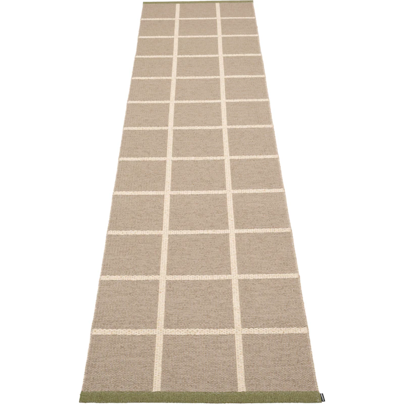 Criss Muovimatto Potato / Cream / Pine, 70x300 cm