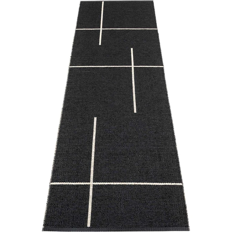 Fred Matto 70x270 cm, Black / Vanilla