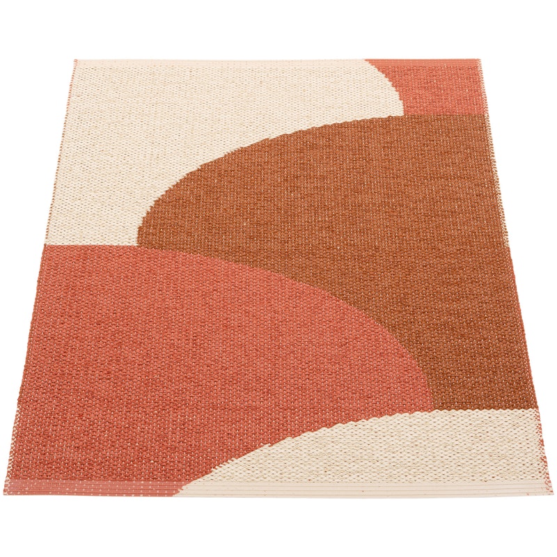 Hill Matto 70x90 cm, Brick / Rust / Cream