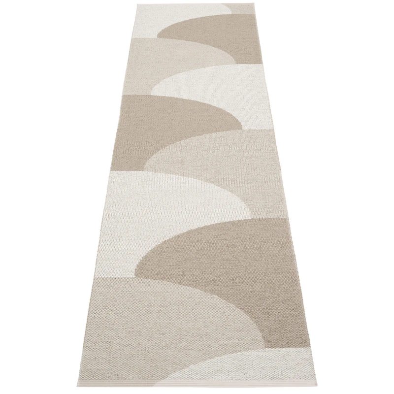 Hill Matto 70x270 cm, Dark Linen / Linen / Fossil Grey