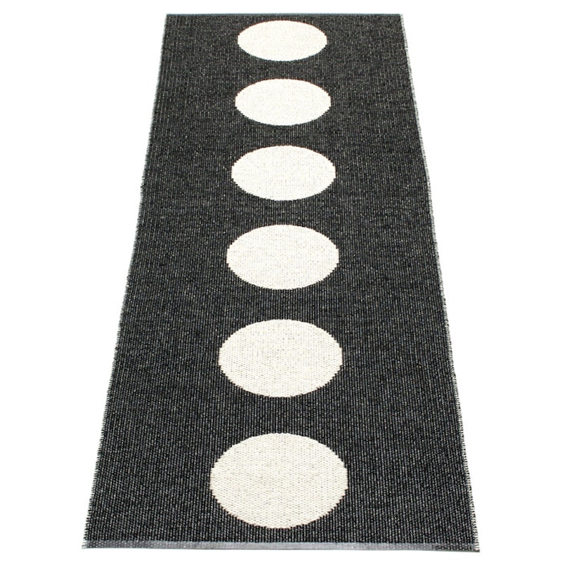 Vera Matto Musta / Vanilla, 70x225 cm