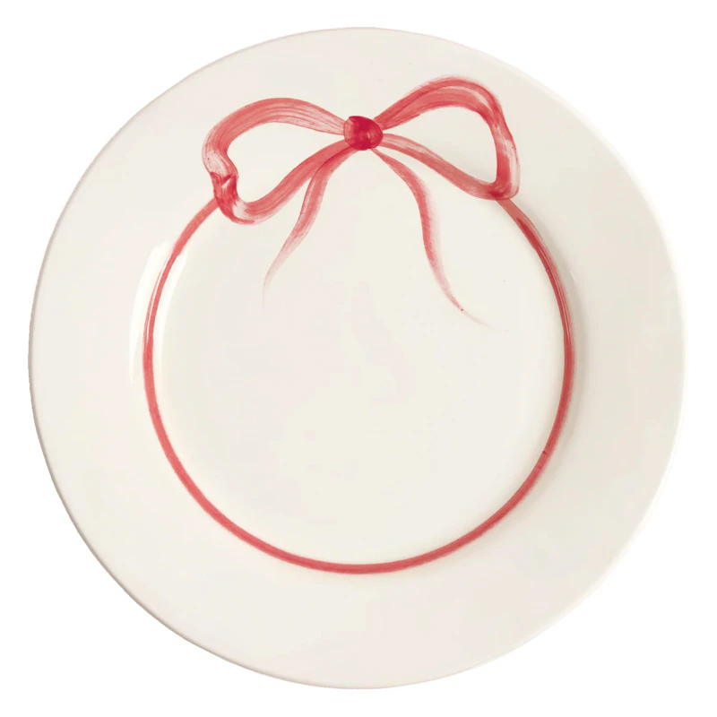 Bow Lautanen 28 cm, Tumman Pinkki