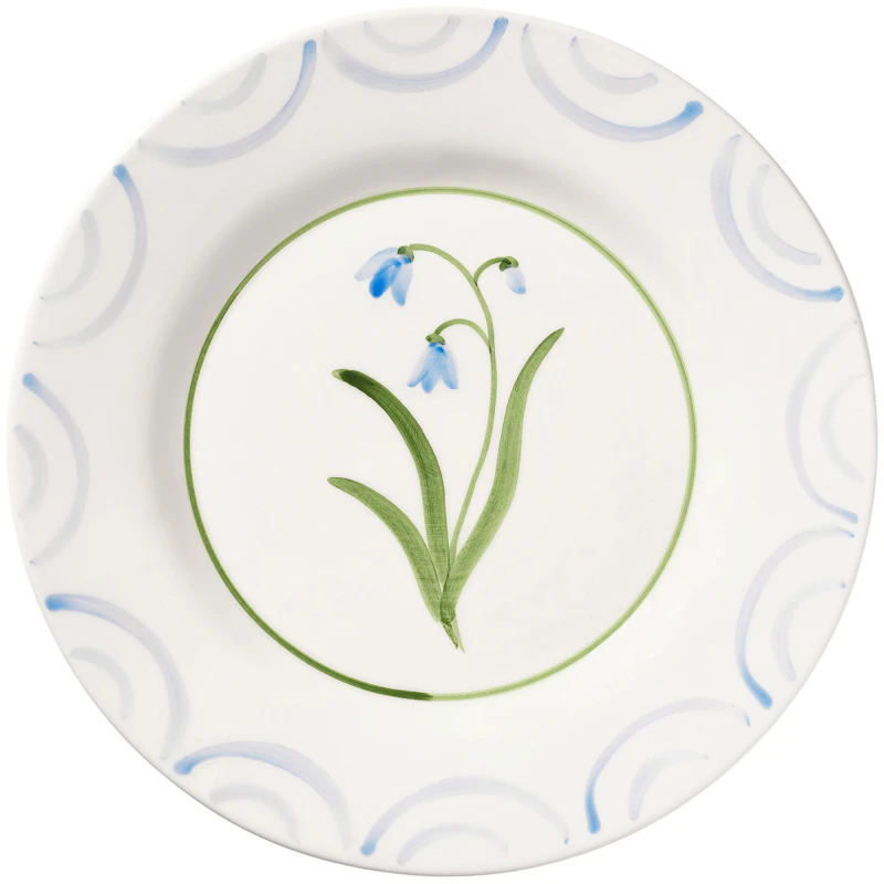 Cottage Flower Lautanen 28 cm, Sininen
