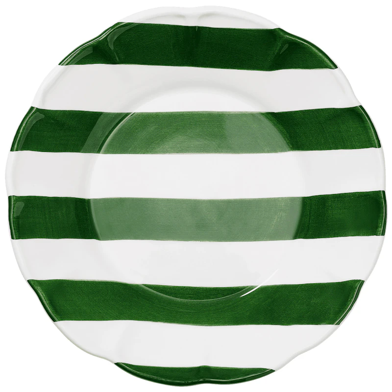 Stripe Lautanen 28 cm, Vihreä