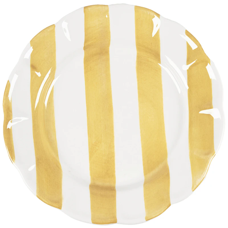 Stripe Lautanen 28 cm, Keltainen