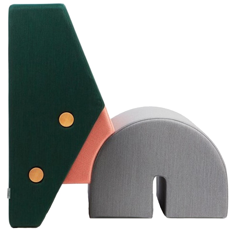 Keystone Lepotuoli Vihreä / Harmaa / Pinkki