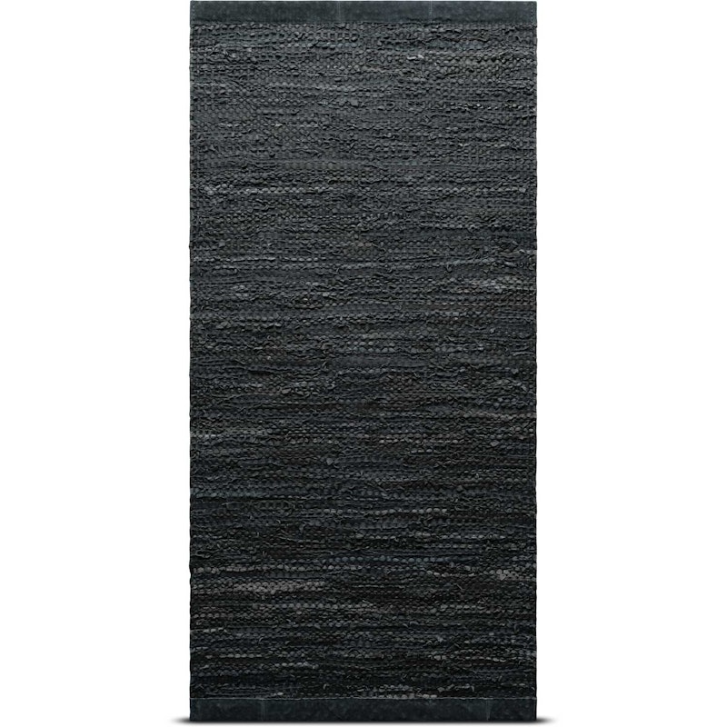 Leather Matto, 75x300, Tummanharmaa