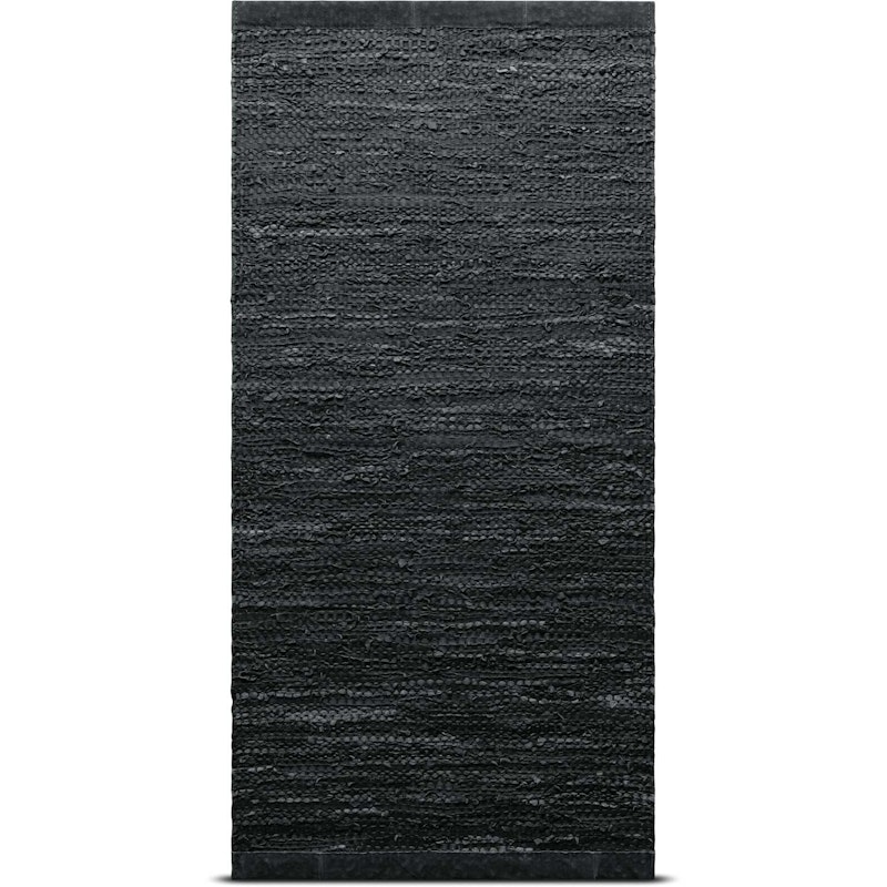 Leather Matto Reuna 140x200, Tummanharmaa
