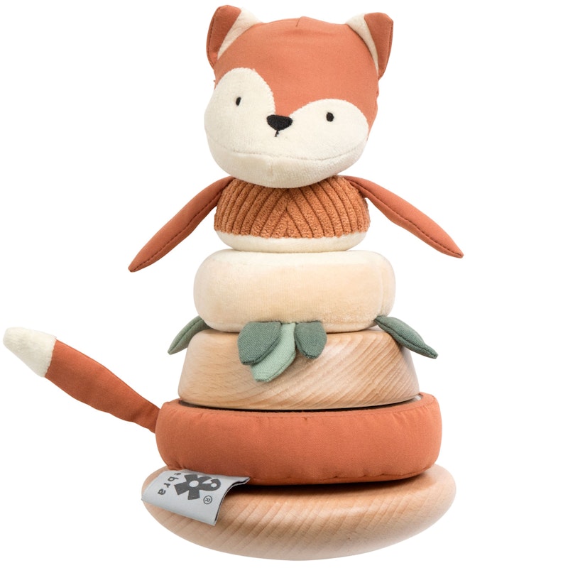 Sparky The Fox Stacking & Tilting Aktiviteettilelu 2-in-1, Fox Tail Red
