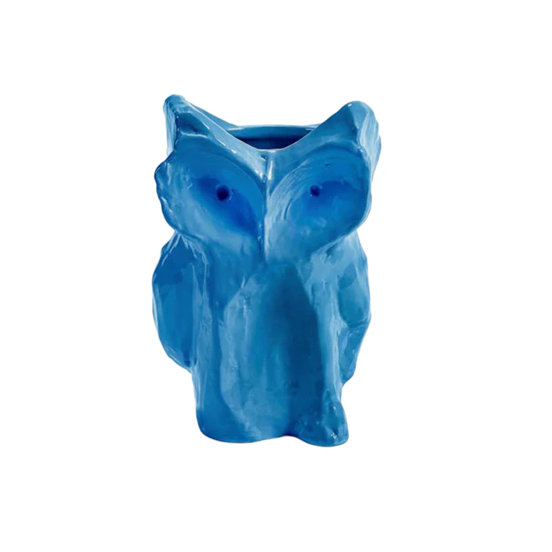 After Midnight Owl vase S, Blue