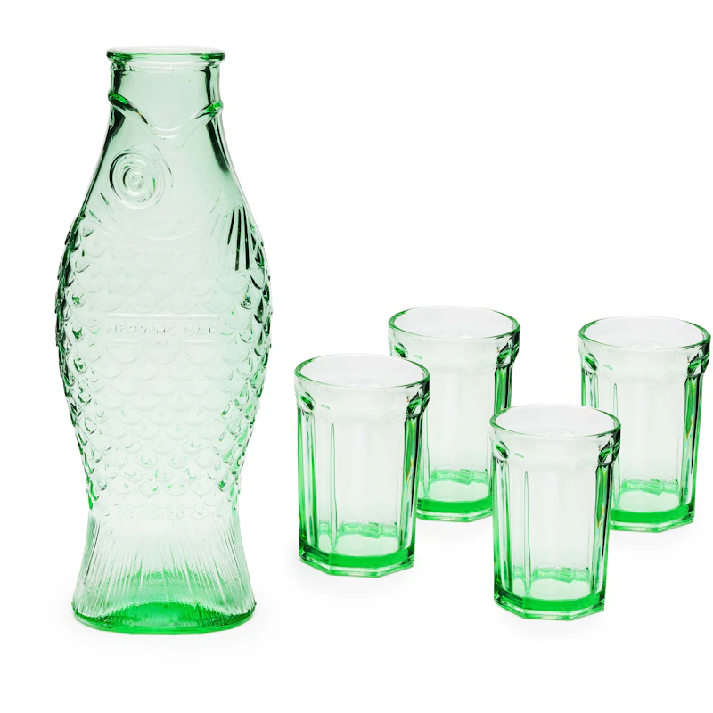 POISON SET 5 PCS GLASS FISH & FISH