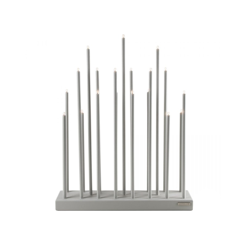 Elflugan Original Adventtikynttelikkö, Vaaleanharmaa