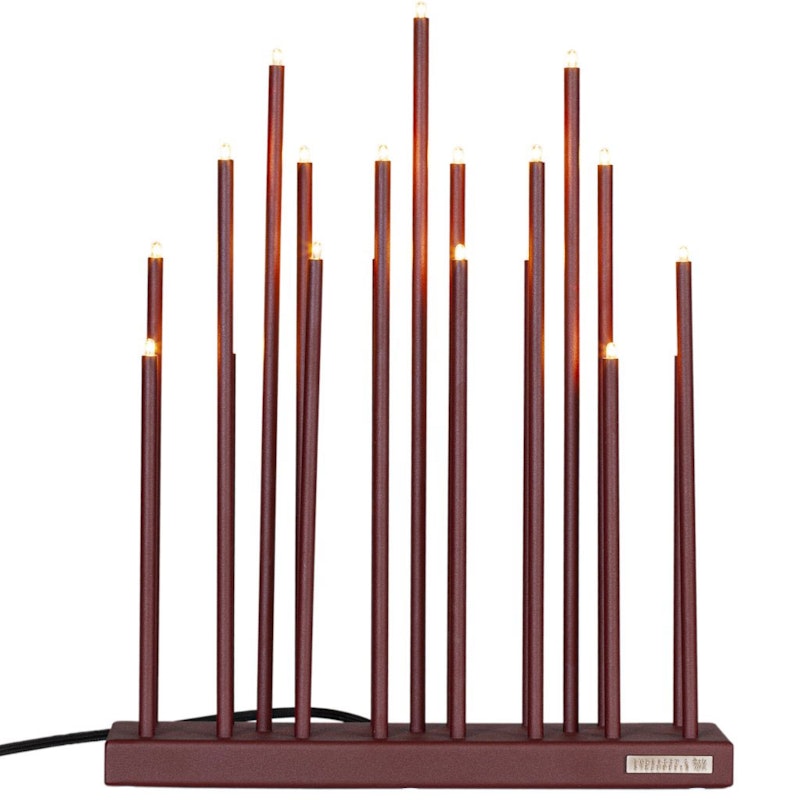 Elflugan Original Adventtikynttelikkö, Oksidipunainen