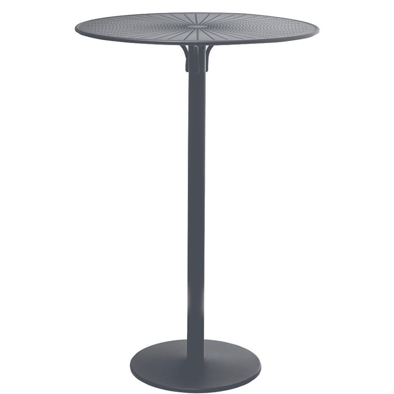 Piazza Table high Ø70, Light gray