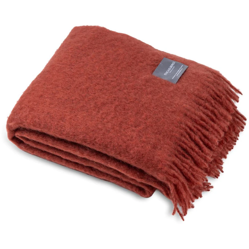 Mohair Viltti Rullattu Hapsu 130x170 cm, Chilli