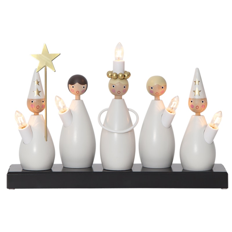 Candlestick Lucia choir, White