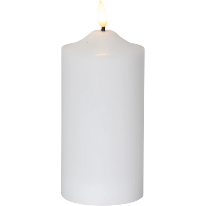 Flamme LED Pöytäkynttilä Valkoinen, 17 cm
