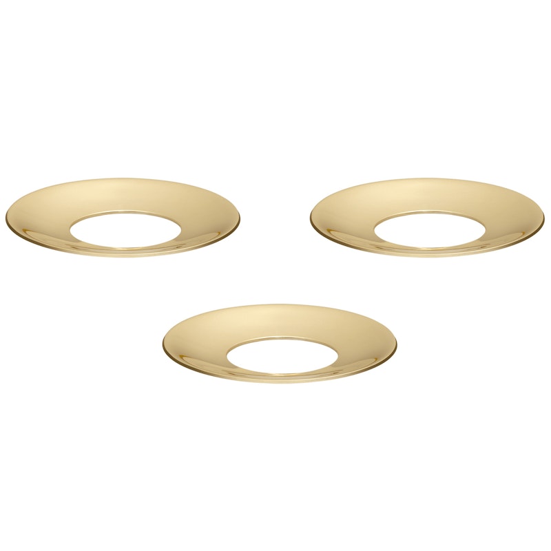 Kynttilärengas 3 kpl:n pakkaus, Solid Brass