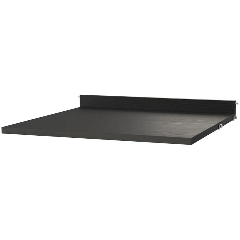String Pöytätaso 58x58 cm, Mustaksi petsattu Saarni