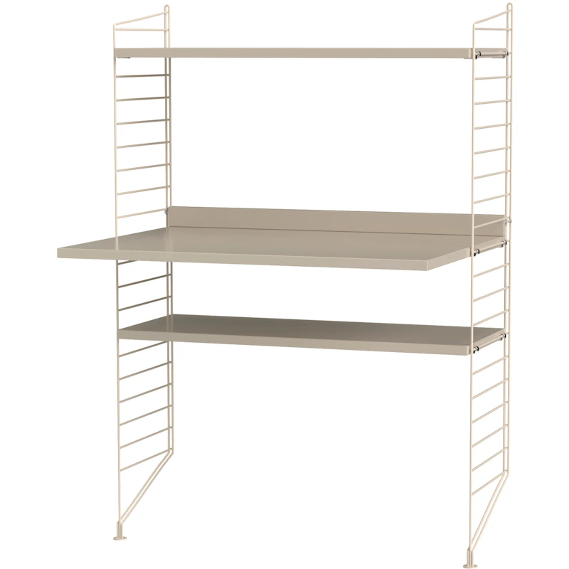 String Hylly Yhdistelmä H Työtila, Beige