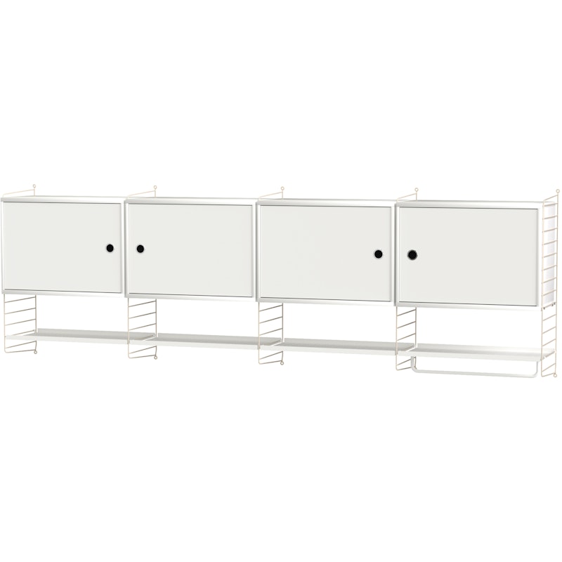 String Hylly Yhdistelmä K Keittiö, Valkoinen / Beige