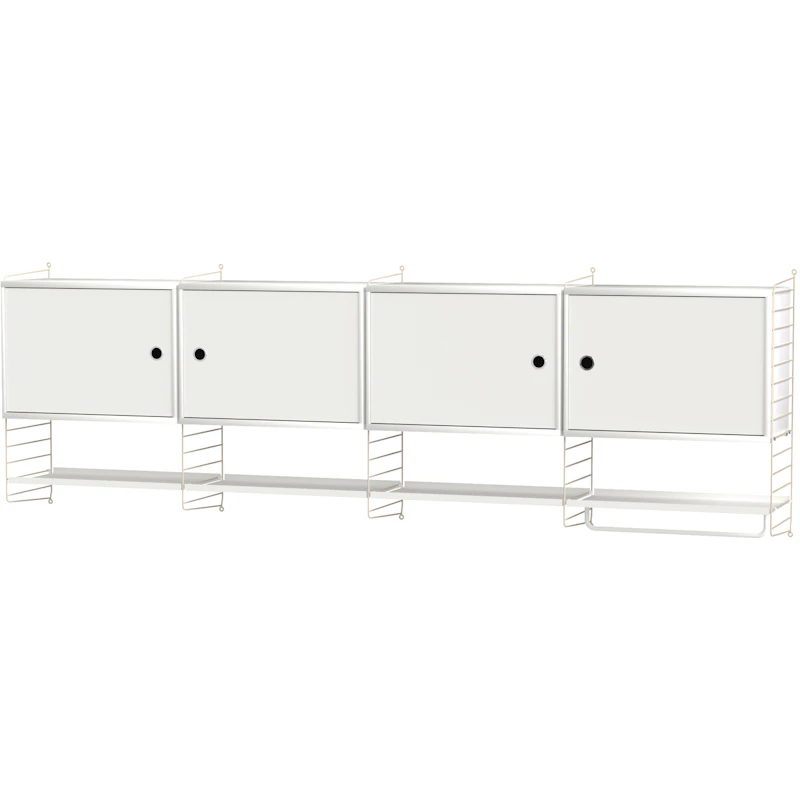 String Hylly Yhdistelmä K Keittiö, Valkoinen / Beige