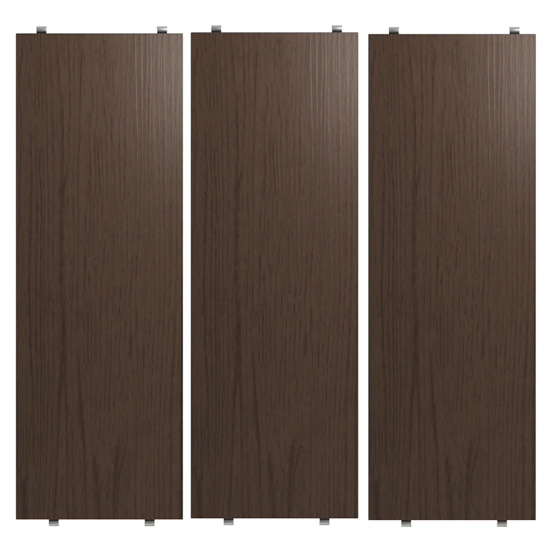 String Hyllyt 3 kpl:n pakkaus 58x20 cm, Tumman Tammiset