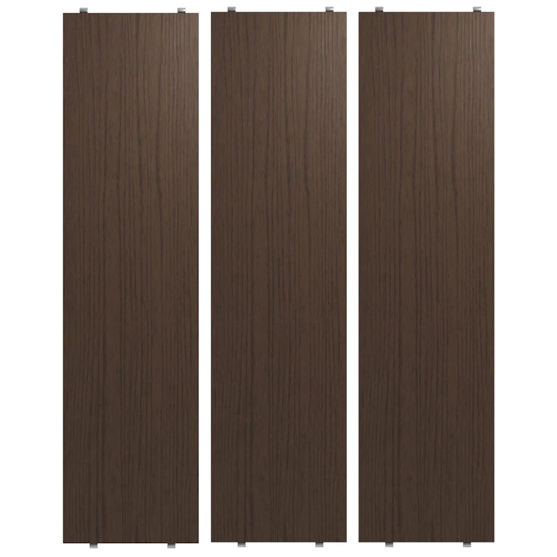 String Hyllyt 3 kpl:n pakkaus 78x20 cm, Tumman Tammiset