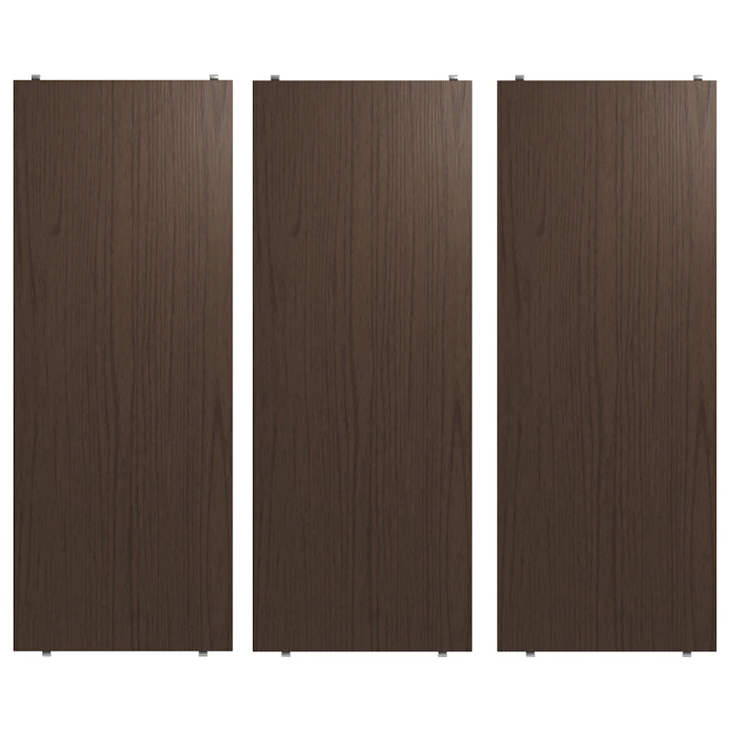 String Hyllyt 3 kpl:n pakkaus 78x30 cm, Tumman Tammiset