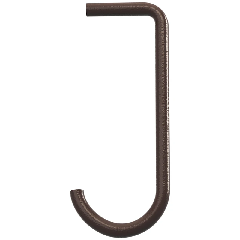 String J Koukku Metallihyllylle 5 kpl:n pakkaus, Tummanruskea