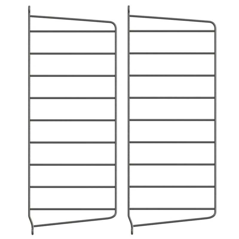 String Paneelit 20x50 cm 2 kpl:n pakkaus, Tummanharmaat