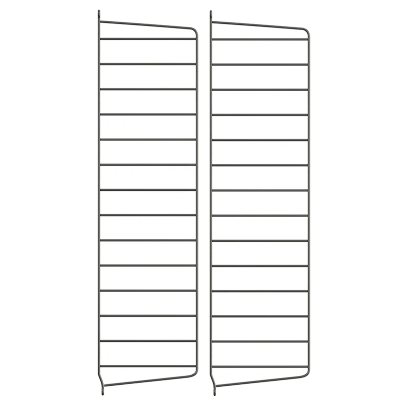 String Paneelit 20x75 cm 2 kpl:n pakkaus, Tummanharmaat