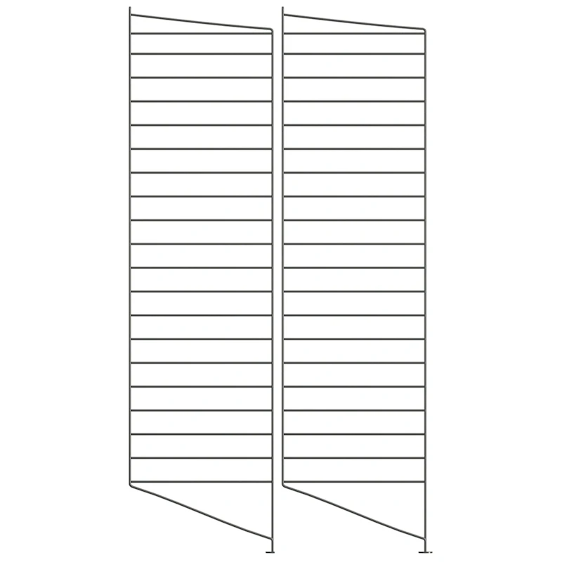 String Paneelit Lattia 30x115 cm 2 kpl:n pakkaus, Tummanharmaat