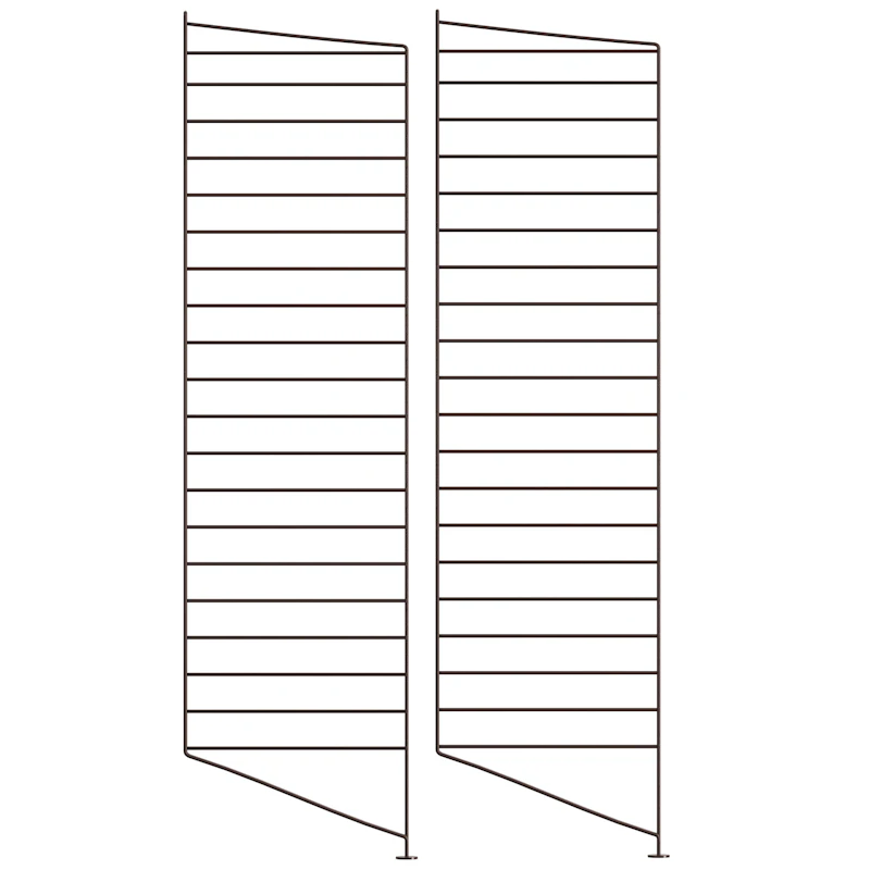 String Paneelit Lattia 30x115 cm 2 kpl:n pakkaus, Tummanruskeat
