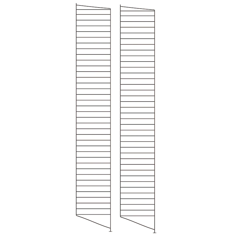 String Paneelit Lattia 30x200 cm 2 kpl:n pakkaus, Tummanruskeat