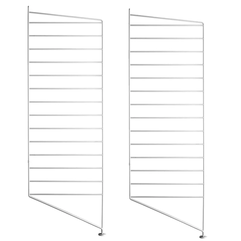 String Paneelit Lattia 30x85 cm 2 kpl:n pakkaus, Valkoiset