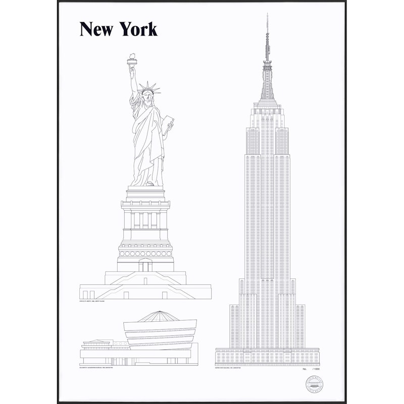 New York Landmarks Juliste